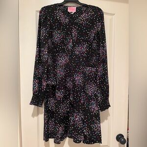 Kate Spade Black Dress with Multicolor Dots